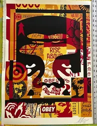 Shepard Fairey Print, Signed by artist. Please bid generously! 100% of the proceeds of this auction will be donated to...