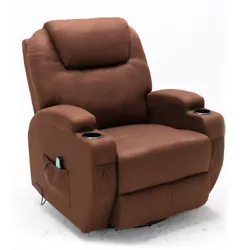 Design: Standard Recliner. This product has automatic heating massage function, can swing or rotate. User Friendly:...