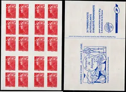 CARNET 20 timbres validité permanente Marianne de Beaujard 2008 4197-C2 neuf non plié.