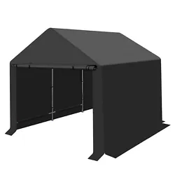 The front and back sides of the tarp use a smooth double zipper door design, which is convenient for access and use.The...