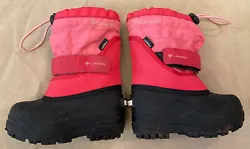 Columbia snow boots 7 girls toddler coral ping winter warm lined. Some mark and dirt in soles