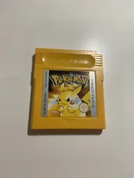 Pokémon Version Jaune - Edition Spéciale Pikachu (Nintendo Game Boy, 1999)loose. Pile de sauvegarde à remplacer