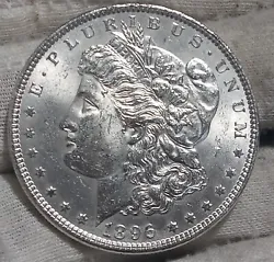1896-P Morgan dollar, Really overall just a nice Uncirculated Mint State detailed coin. Free of any environmental...