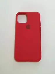 Etui Housse Coque protection Silicone Rouge. iPhone 11 Pro.
