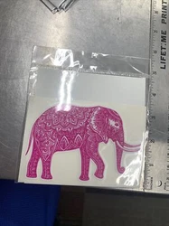 Vinyl Sticker Decal 5.5 Pink Elephant￼ Sign Indoor Outdoor Truck Boat.