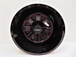 System 3 ST-4 Aluminum Wheel 14x7 2+5(-47mm) Offset 4/110 Gloss Black/Red.