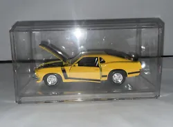 ‘70 Ford Mustang Boss 302 Yellow Maisto Special Edition In Case 1/24 Diecast Car. Car itself is in great condition....