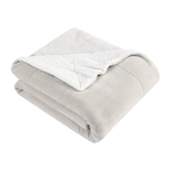 Eddies favorite signature throw blanket made with premium microfiber plush, reversing to quality sherpa. Made...