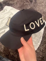 Gucci Unisex Black Canvas Baseball Hat with 
