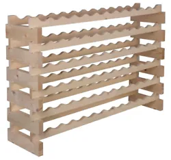 Hand made solid pine wood modular wine rack. Our stackable modular wine racks are the most versatile and can be easily...