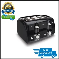 Sunbeam Wide Slot 4-Slice Toaster, Black (003911-100-000). It will not include any adapter or converter for any country.