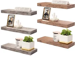 It features a rectangular silhouette with a wood finish for rustic appeal. Fill an empty wall space above a desk,...