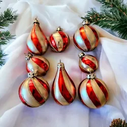 This set of vintage Christmas ornaments from Poland is a stunning addition to any holiday collection. The ornaments...