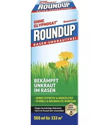Désherbant Roundup herbicide pelouse jardin mauvaise herbe gazon 500 ml.