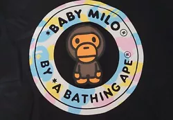BAPE A Bathing Ape Baby Milo T- Shirt Size Small  Tough to get and very rare  Retail $119 100% athuantic New in bag...