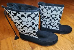 Womens COACH Frankie Fur Lined Snow Boots SIZE 8.5.  Excellent Used Condition! Barely Worn. They are super comfy and...