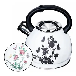 ARC 0018 Tea kettle, with stylish and simple design. When you are heating the kettle, its pattern will change from the...