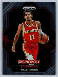 For sale is a 2022 Panini Prizm Monopoly Trae Young Hawks PS4.  All cards are shipped securely in a soft sleeve and top...