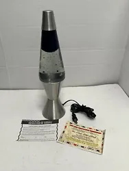 Vintage 1997 Silver Streak Lava Lite Lamp Elek-Trick Blue/ Clear Liquid #8613. Check out the photos - this is in...