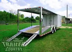 NEW 8.5 X 30 ENCLOSED + OPEN DECK CAR TOY HAULER TRAILER. HYBRID TRAILER! If you don’t see what you are looking for...