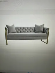 Grey Sofa Set - 2 Piece. Sofa & Loveseat only NO BOX NO PILLOWS