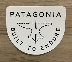 Patagonia Stores authentic built to endure sticker! Sticker measurements: (just short of) 2.75” x 3.25”Please reach...