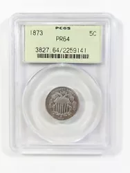 Available for sale is a 1873 Shield Nickel Closed 3 variety 5C that has been professionally graded by PCGS to be a...