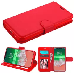 For Samsung Note 3 Leather Flip Wallet Phone Holder Protective Case Cover RED Leather Flip Wallet Phone Holder...