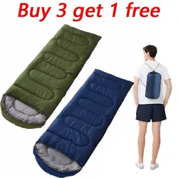 Easy to roll up into the compressing sack. This sleeping bag is made of 170T tear-proof polyester and a waterproof...