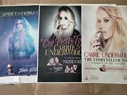 Carrie Underwood 11x17 tour concert poster.  this is for ONE POSTER.  let me know which one you want.   If looking...