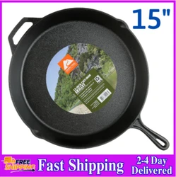 DURABILITY- This skillet is made from sturdy cast-iron material, promising years of re-use. DUAL-USE- This skillet...