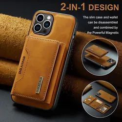 Wallet Case For iPhone 14 13 12 11 Plus Pro Max Magnetic Leather Rubber Cover.