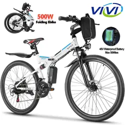 Together with the dual disc brakes and high strength steel suspesion fork, you will enjoy a comfortable riding...