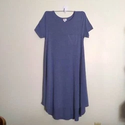 Super soft dark lavender LulaRoe Dress. No rips or tears or holes. See pictures.Lounge in total comfort in a nice...
