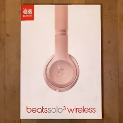 Beats by Dre Solo 3 Wireless Headphones EMPTY BOX Instructions Some  Rose Gold