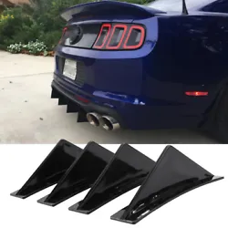 Type: Rear Bumper Lip Diffuser Shark Fins. Color: Glossy Black. - It is made of premium quality ABS material, which is...