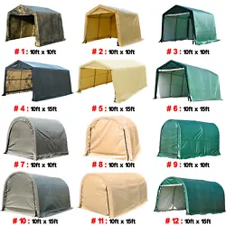 10x10x8/ 10x15x8 Auto Shelter Portable Garage Shelter Storage Car Shed Canopy Carport Gray NEW. The new compact Auto...