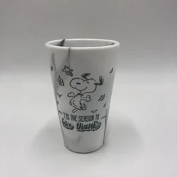 Sili Pint  Unbreakable Silicone Cup Snoopy Peanuts. Each cup has different marble patterns. You may get a different...