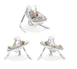 Ingenuity Anyway Sway 5-Speed Multi-Direction Portable Baby Swing with Vibrations - Spruce, 0-9 Months. Portable swing...