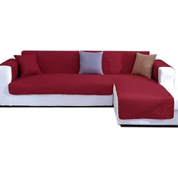 L-Shape Sofa Slipcover Sectional Couch Chaise Lounge Cover Reversible Sofa Cover. Soft to the touch and breathable,...