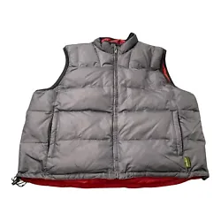 Eddie Bauer Vest Mens XXL Gray Goose Down Nylon Puffer Full Zip. Condition is Pre-owned. Shipped with USPS Ground...