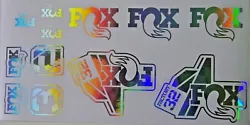 Film cut out сustom decals for Fox 32 Factory Step Cast, 2021 fit MTB fork bike. The rainbow film bends with each...