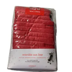 New Maclaren Reversible Seat Liner Fits All Umbrella Strollers Dripping Diamond. Smoke free home. New in package.