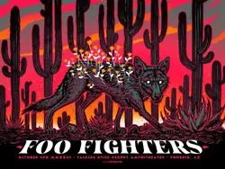 Limited Edition Foo Fighters Concert Poster Phoenix, Arizona October 3, 2023
