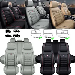 For Toyota Car Seat Cover Full Set Leather 5-Seats Front Rear Protector Cushion. 【Universal Seat covers】 Our Car...