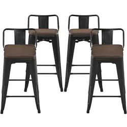 【Quality sassafras wood seat】Different from other normal wood materials, our stools adopt the sassafras wood, which...