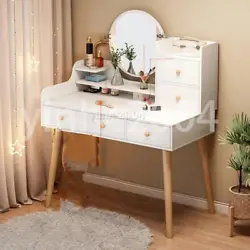 Give your morning routine a touch of modern simplicity with this white vanity set. Type: Dressing Table. Style: Modern....