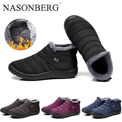 This snow boots features breathable fabric upper, warm fur lining, and slip resistant, durable, rubber outsole. The...