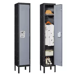 Sufficient space: The size of the locker is 66.1H 12W 12D. The locker has an independent storage space, and there are...
