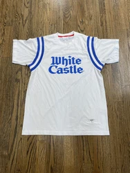 Supreme X White Castle White Football Top Sz L. Good condition Please judge shirt by pictures Worn Normal wear If you...
